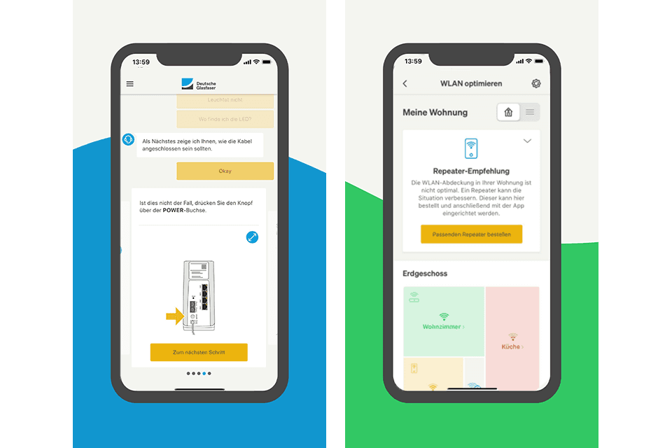 Heimnetzapp Deutsche Glasfaser