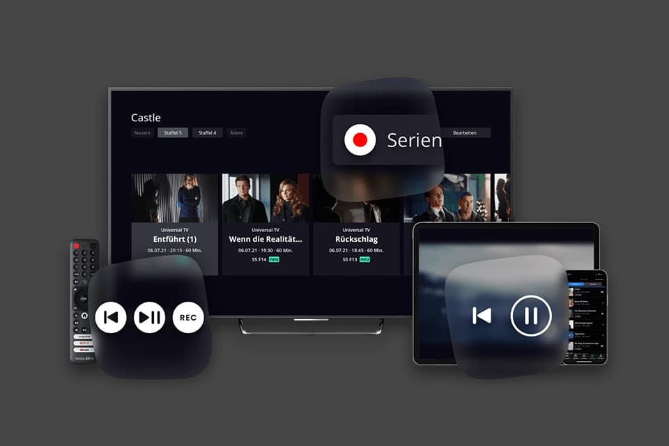 Fernsehen Streaming Online Aufnahme und Abspielen
